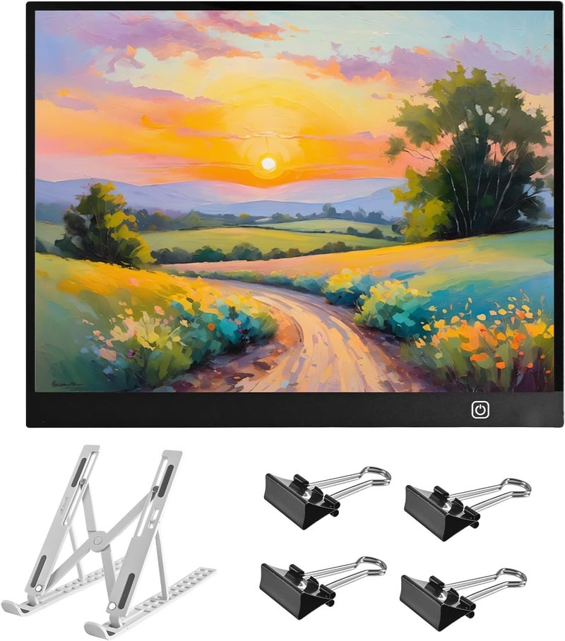 WELLFAR A3 LED Light Box for Tracing and Drawing - Ultra Thin Adjustable Light Table, USB Trace Light UP Pad Screen, Small Copy Board Tracer for Kids Artists, Sketching, Stenciling, and Art Crafting. - Image 1